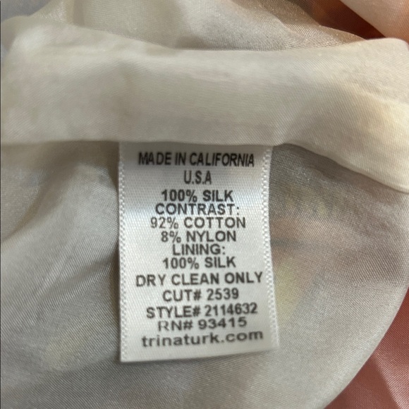 Trina Turk Silk Multicolor Halter Neck Dress - Picture 4 of 4